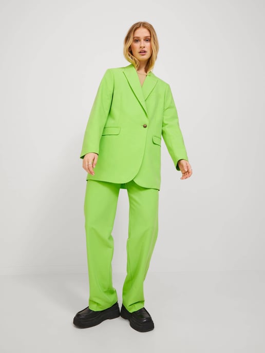 JJXX blazer JXMARY van gerecycled polyester felgroen