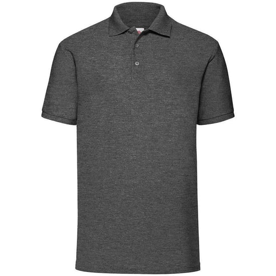Fruit of the Loom Mens Pique Polo Shirt (Dark Heather) - Image 1