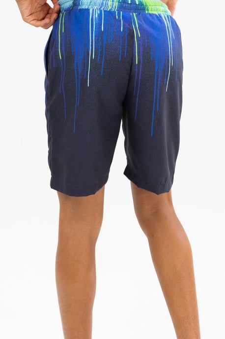 Hype Boys Black Pacific Drips Crest Swim Shorts