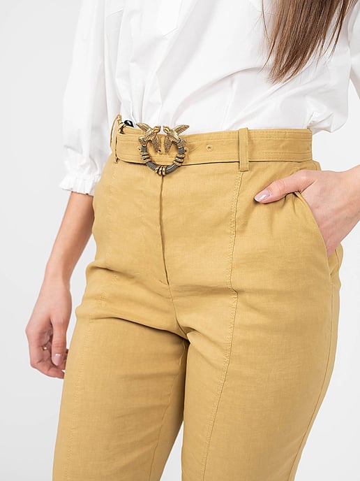 Pinko Shorts Bellona Woman's Beige - Image 6