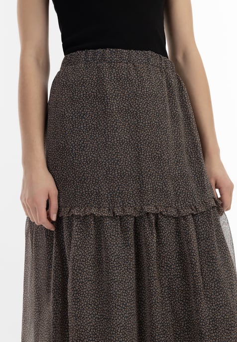 Dreimaster Maxi rok Dames zwart en wit - Image 5