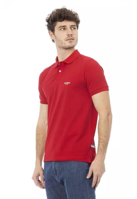 Baldinini Trend Men's Red Cotton Polo Shirt