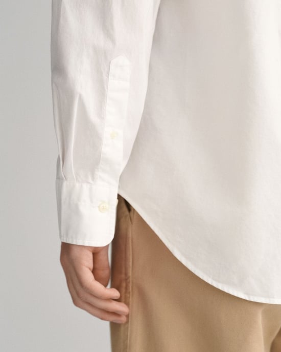 GANT Mens Regular Fit Long Sleeve Poplin Shirt - Image 4