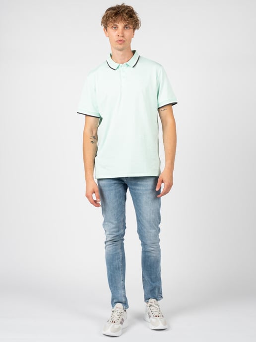 Guess Polo Shirt Men's Turquoise