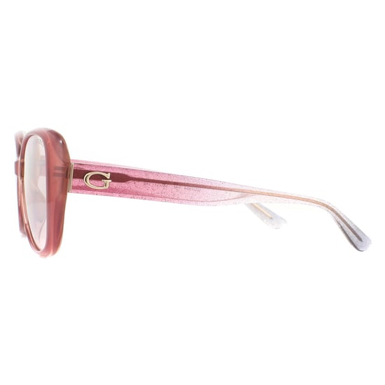 Guess Square Womens Pink Pink Brown Gradient Sunglasses - Image 3