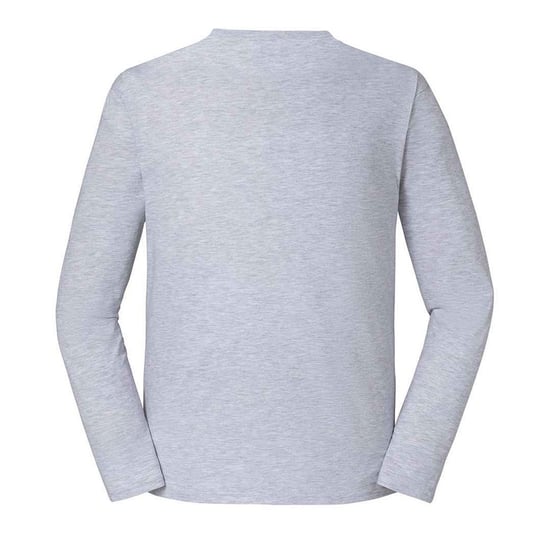 Fruit of the Loom Unisex Adult Iconic 195 Premium Long-Sleeved T-Shirt (Heather Grey) - Image 2
