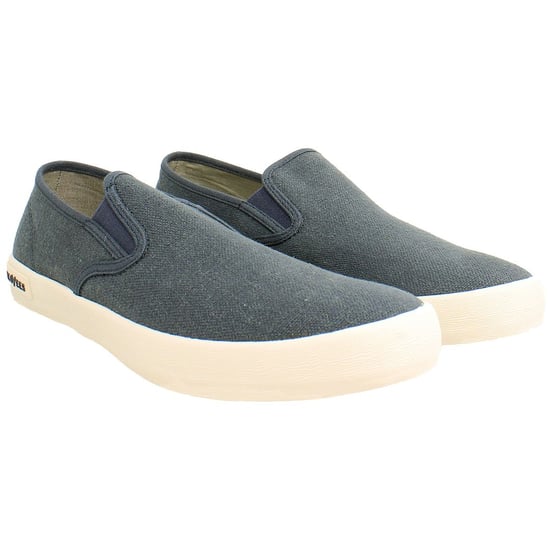 Seavees Baja Standard Mens Dark Grey Plimsolls - Image 2