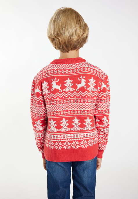 Mo Jumper jongens (kinderen) rood wit - Image 4