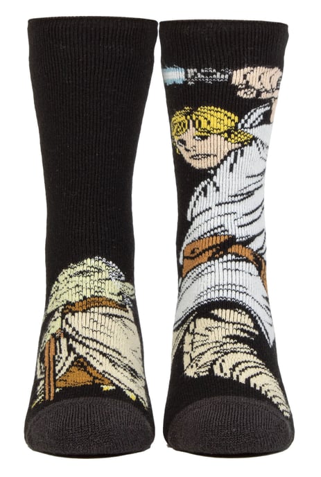 Star Wars-strumpor för barn | Heat Holders Lite | Vinternyheter för pojkar - Luke & Yoda - Image 1