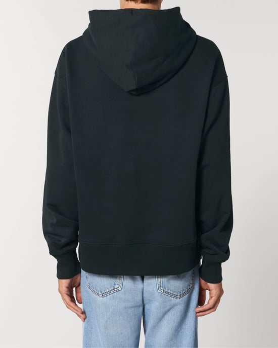 Karma Unisex Relaxed Hoodie in Black