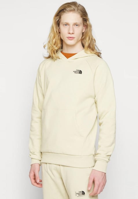 The North Face Heren Reglan Red Box Hoodie in Bleached Gravel - Image 1