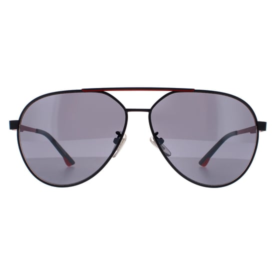 Police Aviator Mens Total Semi Matte Grey Smoke Mirror Silver SPLB37 Synth 2