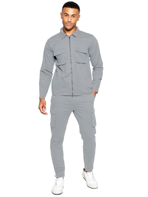 Enzo | Mens Cargo Overshirt Jacket - Image 5