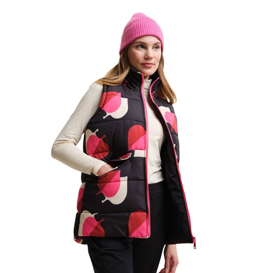 Regatta Womens/Ladies Orla Kiely Elm Leaf Gilet (Shadow/Pink)