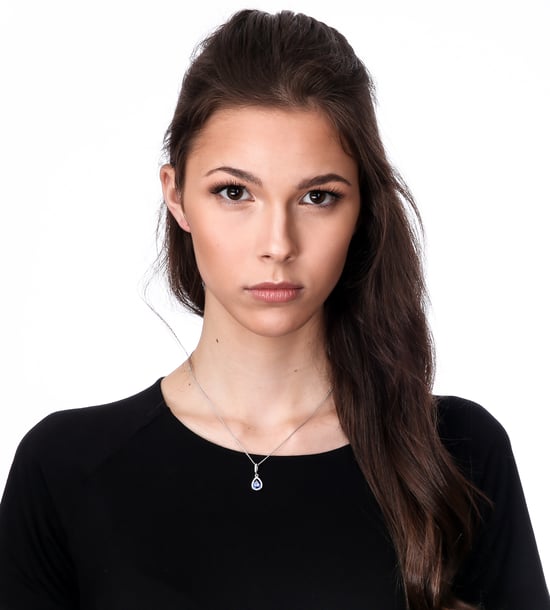Orphelia 'Enora' Women's 925 Sterling Silver Chain with Pendant - Silver ZH-7226/SA