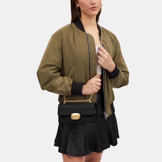 Smooth Leather Eliza Flap Crossbody Bag