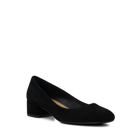 Dune Ladies Wf Bracket - Wide Fit Comfort Block-Heeled Courts - Image 1