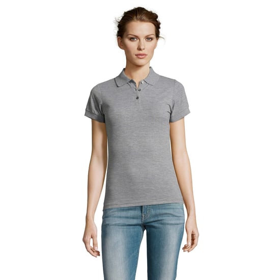 SOLS Dames/dames Prime Pique Polo Shirt (Grijze Mergel) - Image 3