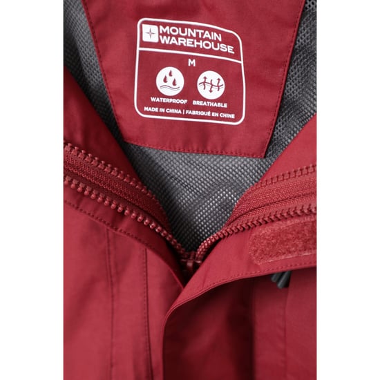 Mountain Warehouse Mens Thunderstorm 3 in 1 Vattentät jacka (Röd) - Image 4