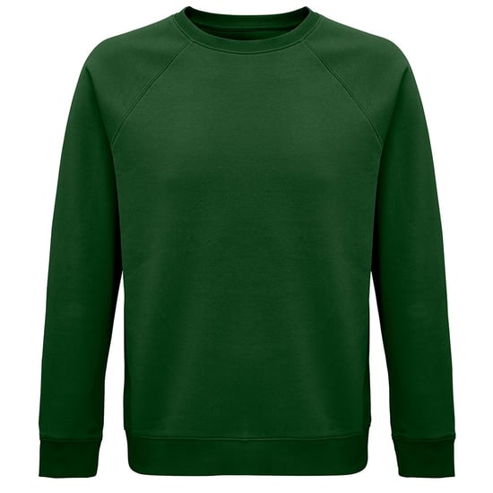 SOLS Unisex Adult Space Organic Raglan Sweatshirt (Fles groen) - Image 1