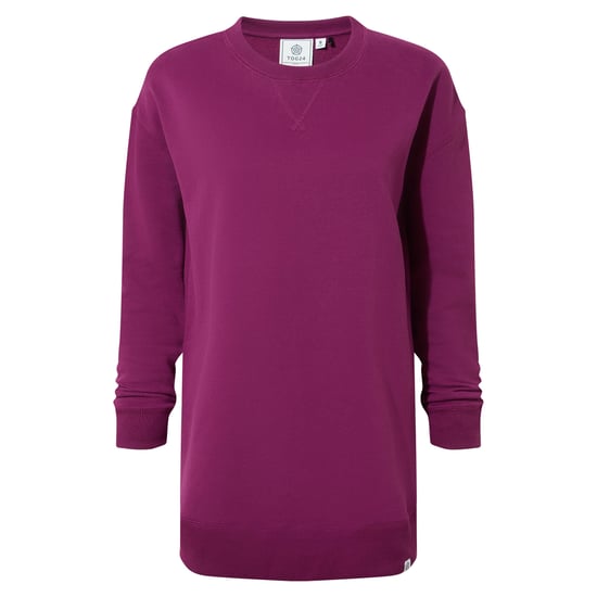 Michelle Womens Sweat Purple Berry