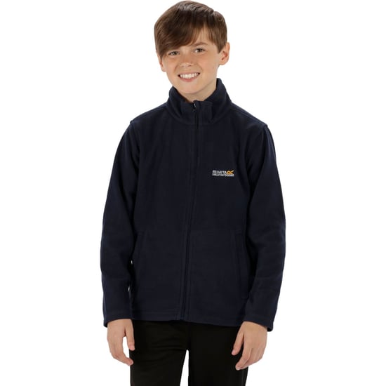 Regatta Childrens Fleece Jacket junior king ii Zip Fastening navy - Image 1