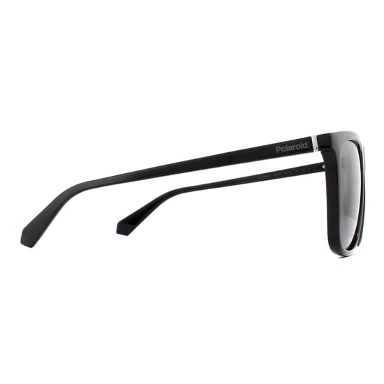 Polaroid Square Mens Black Grey Polarized Sunglasses