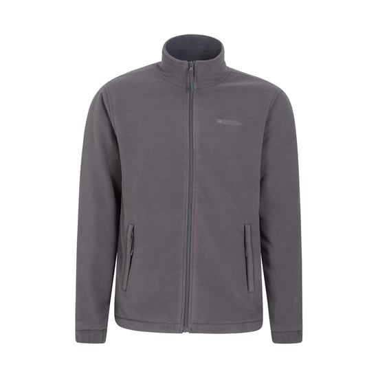 Mountain Warehouse Mens Bernard II Windproof Fleece Jacket (Grey) - Image 1