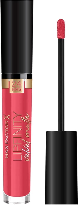 3 x Max Factor Lipfinity Velvet Matte 24Uurs Lippenstift - 025 Rode Luxe - Image 1