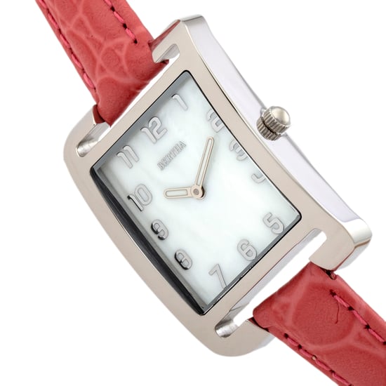 Bertha Marisol Swiss MOP Leather-Band Watch