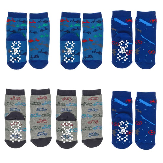 Pack-6 of children's non-slip socks LPG2004