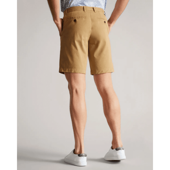 Men's Ted Baker Ashfrd Chino Shorts in Tan - Image 2