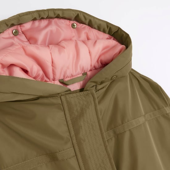 River Island Girls Parka Coat Khaki Hooded
