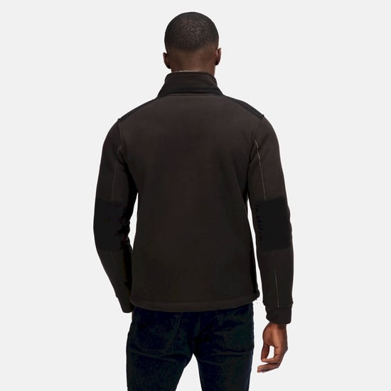 Regatta Mens Faversham Full Zip Fleece Jacket (Black)