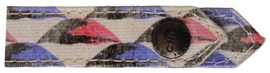 Costume National White Ring Branded Textile Keychain - Image 2