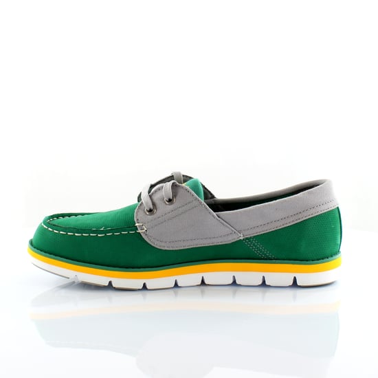 Timberland Harborside 2 Eye Green Leather Lace Up Mens Boat Shoes 6320A