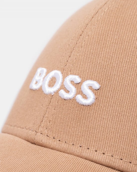 BOSS Orange Zed Mens Cotton-Twill Six-Panel Cap with Embroidered Logo