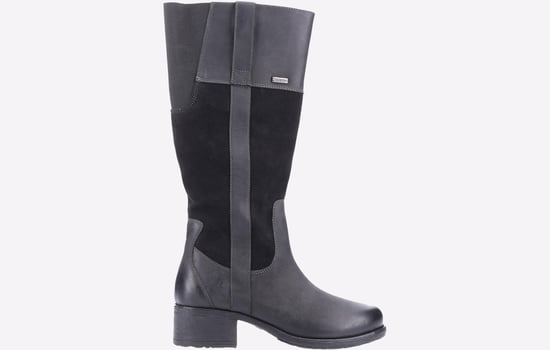 Hush Puppies Samara Damstövlar I Svart Mocka - Image 1