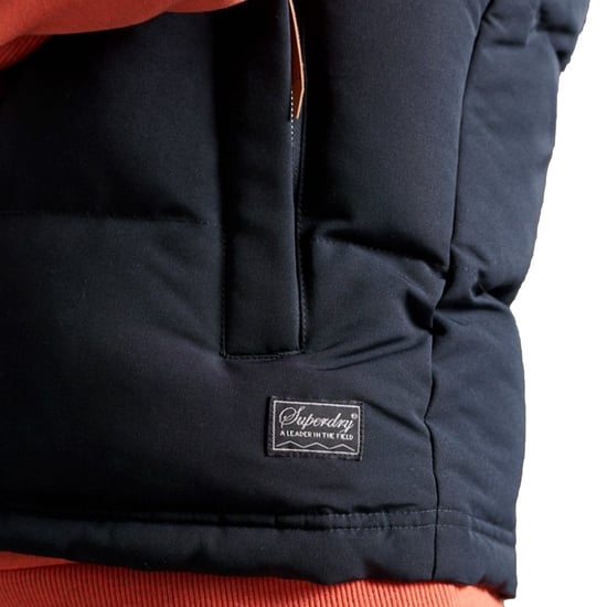 Superdry gewatteerd vest voor heren, klassiek marineblauw - Image 4