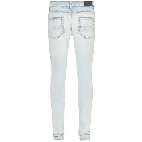 Amiri MX1 Camo Light Indigo Blue Jeans