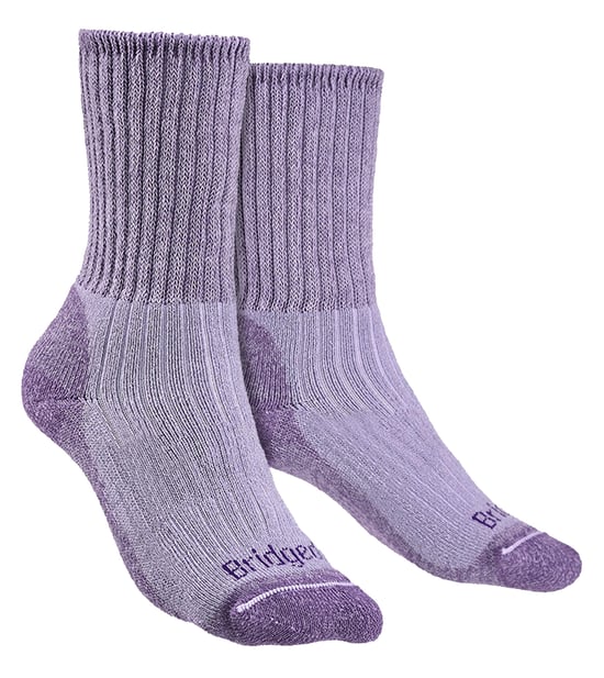 Bridgedale - Ladies Hiking Midweight Merino Wool Socks - Violet - Image 1