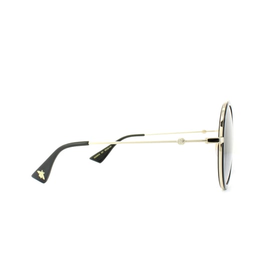 Gucci Sunglasses GG0061S 001 Black Gold Grey Gradient - Image 4