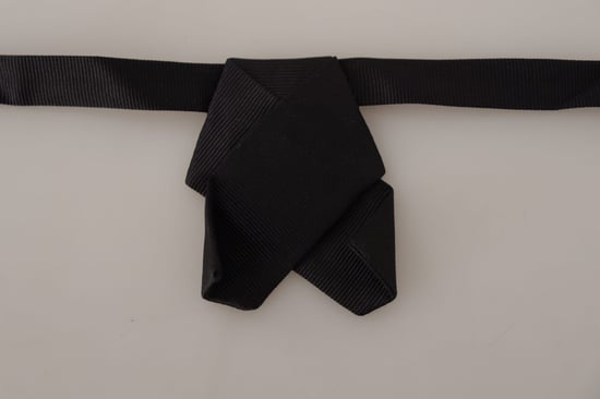 Classic  Silk Bow Tie with Adjustable Neck Strap