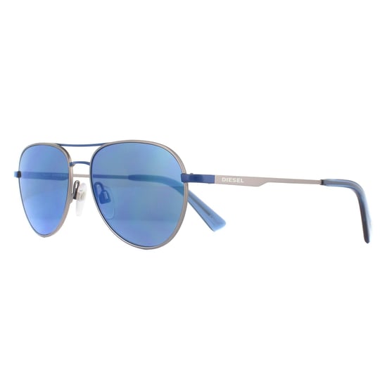 Diesel Sunglasses DL0291 92X Blue Grey Blue Mirror