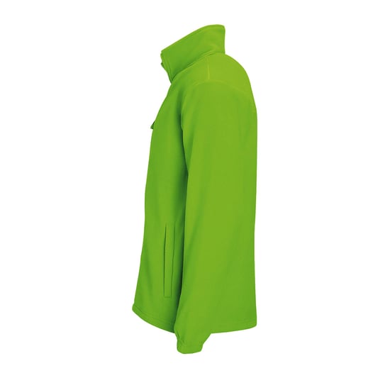 SOLS Mens North Full Zip Outdoor Fleece Jacket (Lime) - Image 3