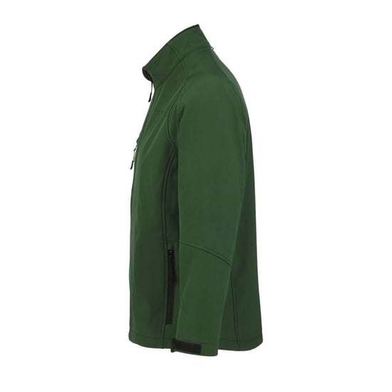 SOLS Mens Relax Soft Shell Jacket (Breathable, Windproof And Water Resistant) (Bottle Green) - Image 3