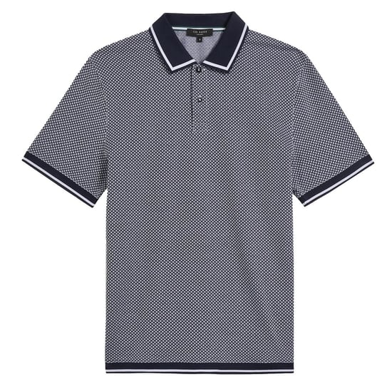Ted Baker Affric Mens Navy/White Geo Polo Shirt