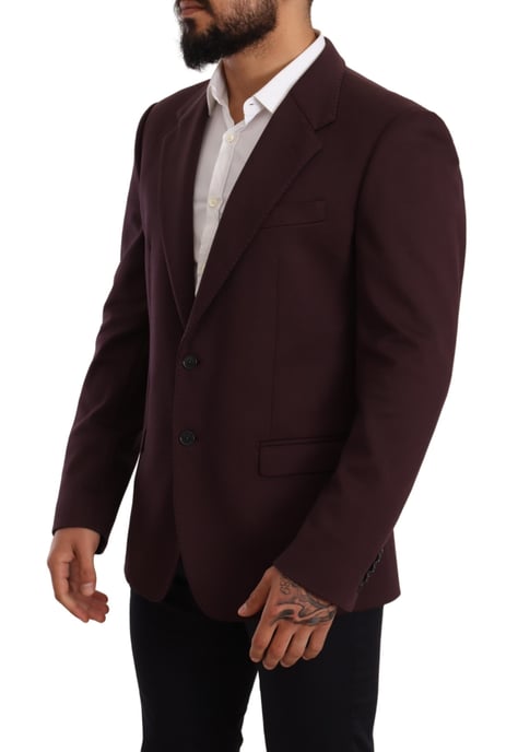 Dolce & Gabbana Herr Lila Bomull Slim Blazer Jacka - Image 2