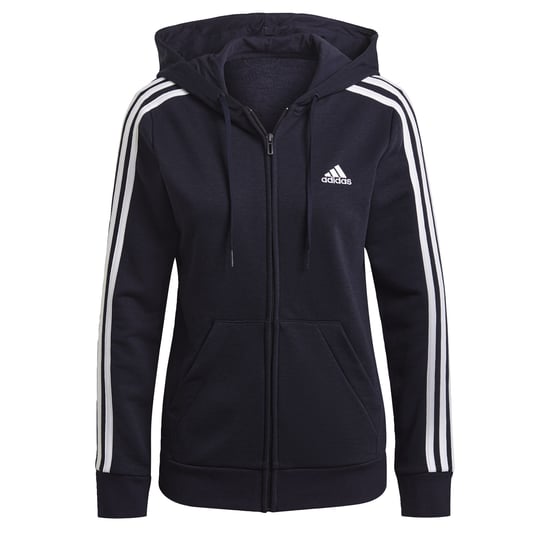 Essentials French Terry 3-Stripes Full-Zip Hoodie