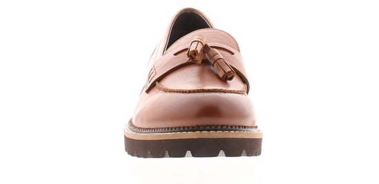 Hush Puppies Womens Shoes Loafers Flat Ginny Leather Slip On tan - Image 3